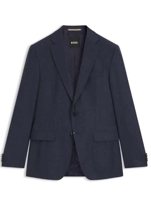 Virgin wool jacket with micro-pattern BOSS | 50551572 H-HUTSON-251 10275216.473